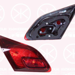 Galinis žibintas, 5-drs, Left, Inner Section, Housing Colour: dark, without bulb holder, 1222211 (OPEL), 13319951 (OPEL)