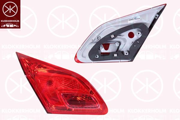 Galinis žibintas, 5-drs, without bulb holder, Left, Inner Section, 1222108 (OPEL), 13306455 (OPEL)