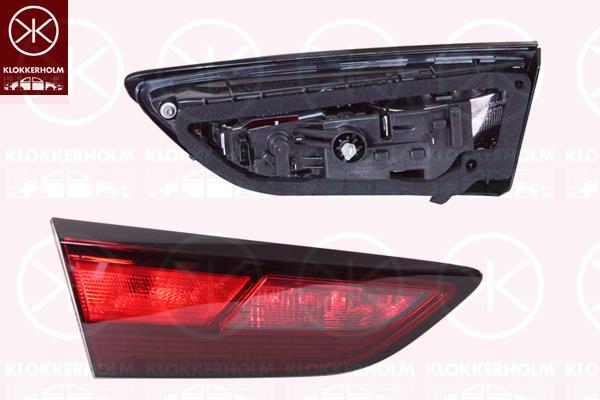 Tail Light Assembly, 5-drs, Left, Inner Section, with bulb holder, AL, 13401162 (OPEL), 39032988 (OPEL)