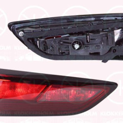 Tail Light Assembly, 5-drs, Left, Inner Section, with bulb holder, AL, 13401162 (OPEL), 39032988 (OPEL)