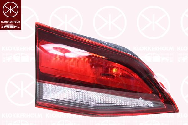 Tail Light Assembly, Left, Inner Section, with bulb holder, Valeo, 13 42 75 12 (OPEL), 13427512 (OPEL), 39077378 (OPEL)