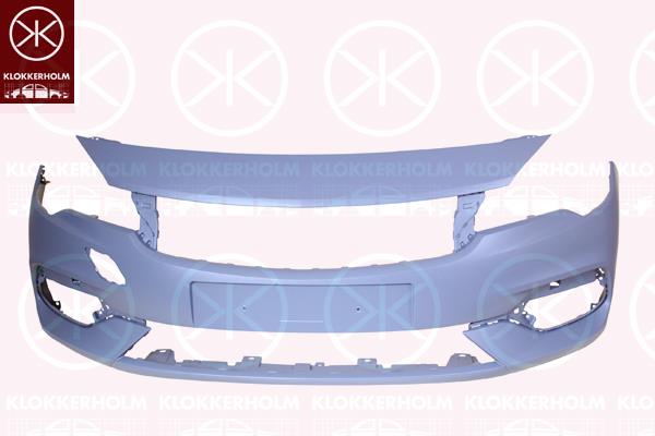 Bumper, w/primer, Front, 39130492 (OPEL)