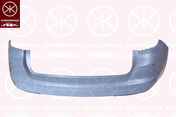 Bumper, w/primer, Rear, with hole(s) for parking distance control, Number of bores: 4, 13426366 (OPEL), 39049433 (OPEL), 39113368 (OPEL), 39217457 (OPEL)