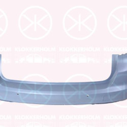 Bumper, w/primer, Rear, with hole(s) for parking distance control, Number of bores: 4, 13426366 (OPEL), 39049433 (OPEL), 39113368 (OPEL), 39217457 (OPEL)