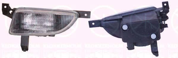 Front Fog Light, H3, with bulb holder, Left Front, 09117326 (OPEL), 09195696 (OPEL), 67 10 011 (OPEL)