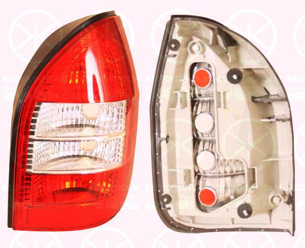 Tail Light Assembly, without bulb holder, Right, Indicator Colour: white, 12 22 084 (OPEL), 93175679 (OPEL)