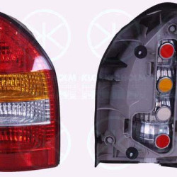 Tail Light Assembly, without bulb holder, Right, Indicator Colour: yellow, 09117446 (OPEL), 62 23 030 (OPEL)