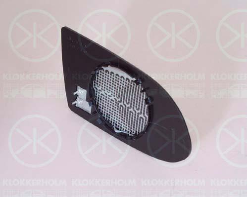 Mirror Glass, exterior mirror, Aspherical, Heatable, Left, 6428749 (OPEL), 90580751 (OPEL)