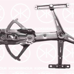 Window Regulator, 4-dr, without electric motor, Electric, Right Front, 51 40 019 (OPEL)