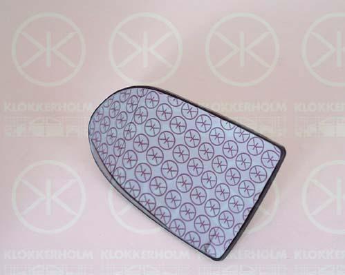 Mirror Glass, exterior mirror, Convex, Heatable, Right, 6428750 (OPEL), 90580752 (OPEL)