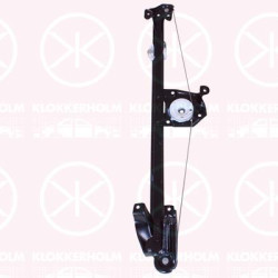 Window Regulator, 4-dr, OE-type, without electric motor, Electric, Right Rear, 01 40 000 (OPEL), 90579540 (OPEL)