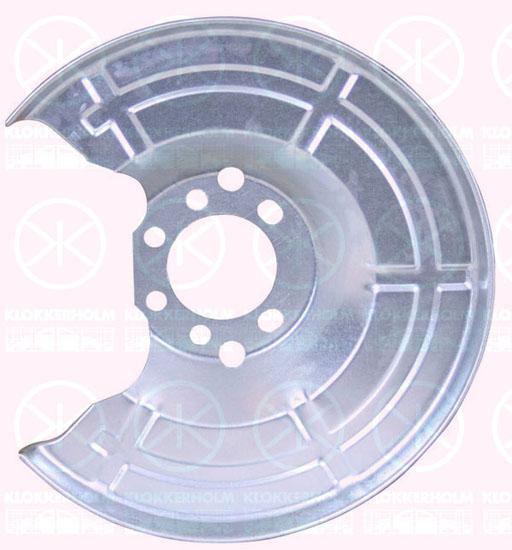 Splash Guard, brake disc, Rear Axle, Diameter 1/Diameter 2 [mm]: 300/62, Zinc-coated, 05 46 435 (OPEL), 90498290 (OPEL)