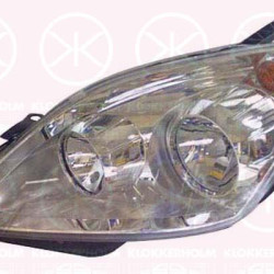 Headlight, Right, Illuminance [lx]: 20, H7/H1, Housing Colour: chrome, with motor for headlamp levelling, AL, 12 16 680 (OPEL), 93192444 (OPEL)