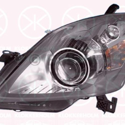 Headlight, Left, Illuminance [lx]: 25, Bi-Xenon, for vehicles with dynamic bending light, with motor for headlamp levelling, with control unit for xenon, D2S/H7, AL, 12 16 651 (OPEL), 12 16 667 (OPEL), 93187688 (OPEL), 93190406 (OPEL)