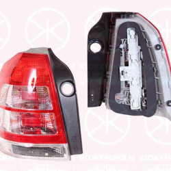 Tail Light Assembly, Left, Indicator Colour: Crystal clear, with bulb holder, AL, 13305774 (OPEL)