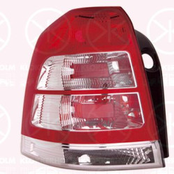 Tail Light Assembly, without bulb holder, Left, Indicator Colour: white, 12 22 372 (OPEL), 93192915 (OPEL), 95512599 (OPEL)