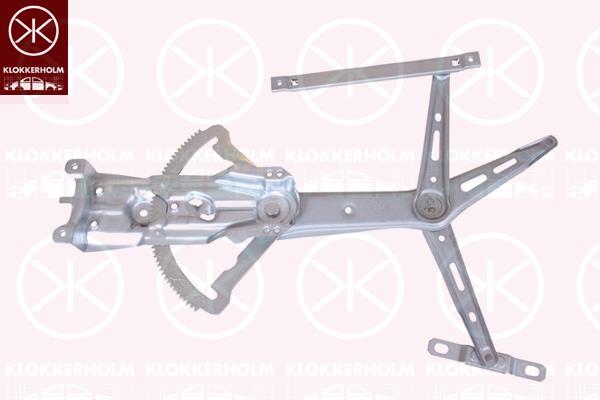 Window Regulator, 4-dr, Electric, Right Front, 5140084 (OPEL), 93184843 (OPEL)