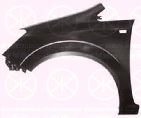 Wing, Left Front, with hole for direction indicator, 61 01 344 (OPEL), 93184411 (OPEL), 93184412 (OPEL)