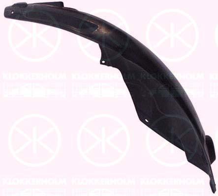 Liner, wheelhouse, Plastic, Right Front, Rear Section, 11 06 020 (OPEL), 13129629 (OPEL)