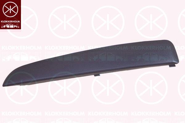 Trim/Protection Strip, bumper, black, Left Front, 13187201 (OPEL), 14 00 335 (OPEL)