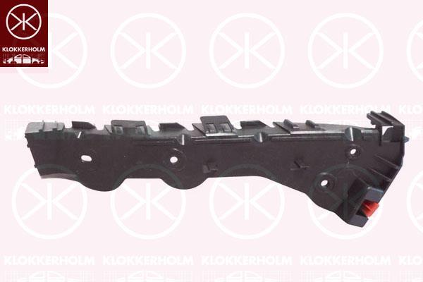 Mounting Bracket, bumper, Plastic, Left Front, 13124997 (OPEL), 14 06 607 (OPEL)