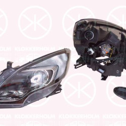 Headlight, Right, Illuminance [lx]: 17.5, HIR2, with motor for headlamp levelling, AL, 12 16 711 (OPEL), 13278771 (OPEL), 13399859 (OPEL), 39009022 (OPEL)