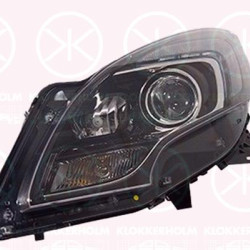 Headlight, Left, Bi-Xenon, for vehicles with dynamic bending light, with motor for headlamp levelling, without control unit for Xenon, D1S/H7, AL, 12 16 718 (OPEL), 13386520 (OPEL), 13401001 (OPEL)