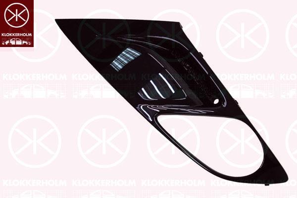 Ventilation Grilles, bumper, Right Front, with hole(s) for fog lights, black, 13360780 (OPEL), 1400924 (OPEL)