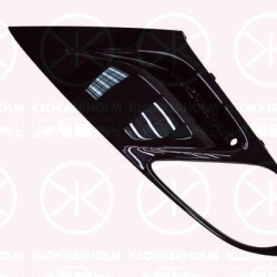 Ventilation Grilles, bumper, Left Front, with hole(s) for fog lights, black, 13360779 (OPEL), 1400923 (OPEL)