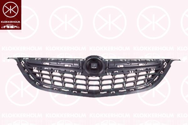 Radiator Grille, black, 13 20 185 (OPEL), 13360826 (OPEL)