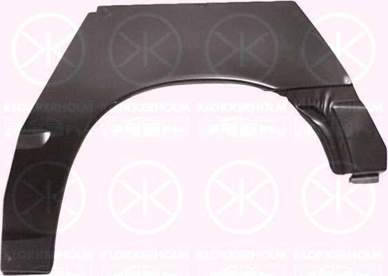 Quarter Panel, Wheel Arch Border, Repair Panel, Left Rear, Outer section, 