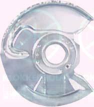 Splash Guard, brake disc, Front Axle Left, ATE, Diameter 1/Diameter 2 [mm]: 285/47, Zinc-coated, 03 09 347 (OPEL), 90092143 (OPEL)