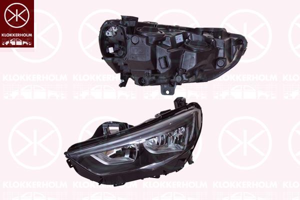 Headlight, Right, Illuminance [lx]: 17.5, H7/H7, Optical Impression: black, ZKW, 39210098 (OPEL)