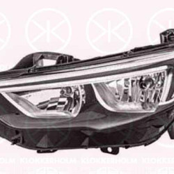 Headlight, Right, Illuminance [lx]: 17.5, H7/H7, Optical Impression: chrome, ZKW, 39050365 (OPEL), 39209171 (OPEL)