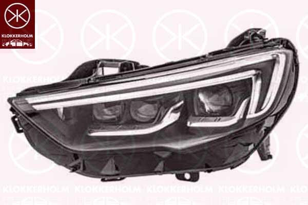 Headlight, Left, LED, for vehicles with adaptive front lighting, ZKW, 39050372 (OPEL), 39217211 (OPEL)