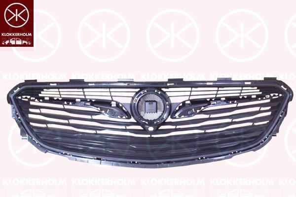 Radiator Grille, black, 39107927 (OPEL)