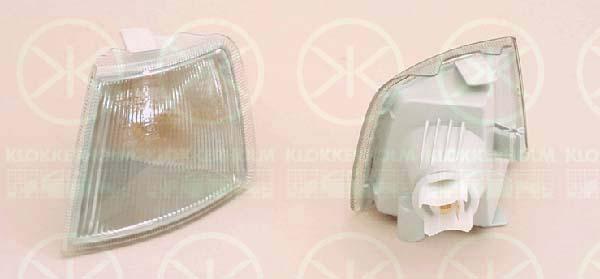 Direction Indicator, with bulb holder, white, Right, 12 26 053 (OPEL), 90297695 (OPEL)