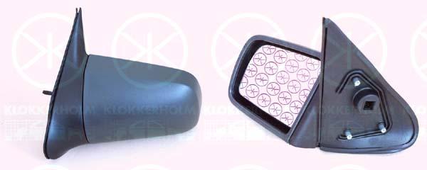 Exterior Mirror, for electric mirror adjustment, Plan, Heatable, Left, 14 26 373 (OPEL), 90510431 (OPEL)