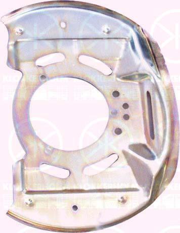 Splash Guard, brake disc, Front Axle, Diameter 1/Diameter 2 [mm]: 273/87, Zinc-coated, 90375287 (OPEL), 90375288 (OPEL), 03 09 367 (OPEL), 03 09 368 (OPEL), 0309368 (OPEL), 05 43 057 (OPEL), 05 43 058 (OPEL)