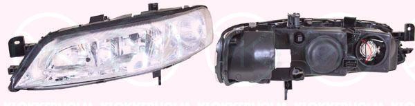 Headlight, H7/H7, for vehicles with headlight levelling, Left, Illuminance [lx]: 20, 09119523 (OPEL), 12 16 057 (OPEL)