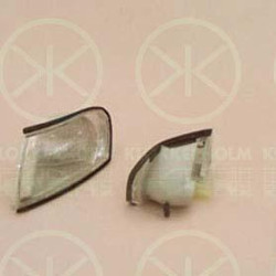 Direction Indicator, with bulb holder, white, Left Front, 12 26 153 (OPEL), 90512149 (OPEL), 90543320 (OPEL)