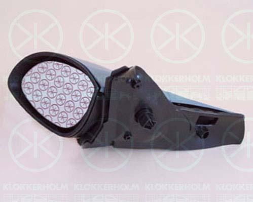 Exterior Mirror, w/primer, for electric mirror adjustment, Convex, Heatable, Right, 64 28 016 (OPEL), 90568440 (OPEL)