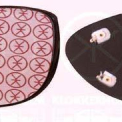 Mirror Glass, exterior mirror, Convex, Heatable, Left, 14 28 715 (OPEL), 90568355 (OPEL)