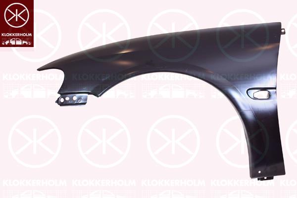 Wing, Right Front, with hole for direction indicator, Zinc-coated, 24410147 (OPEL)