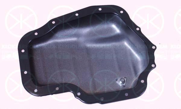 Oil Sump, without bore for oil level sensor, Steel, 06 52 153 (OPEL), 90502907 (OPEL)