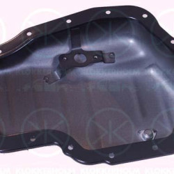 Oil Sump, with bore for oil-level sensor, Steel, 06 52 152 (OPEL), 90502486 (OPEL), 90541641 (OPEL)