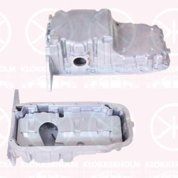 Oil Sump, Aluminium, with bore for oil-level sensor, 06 52 009 (OPEL), 06 52 020 (OPEL), 90536030 (OPEL), 90536418 (OPEL), 90536628 (OPEL)