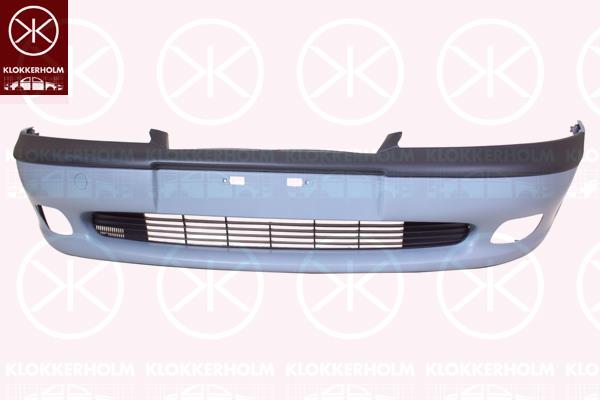 Bumper, w/primer, Front, with hole(s) for fog lights, 14 00 165 (OPEL), 90512523 (OPEL)