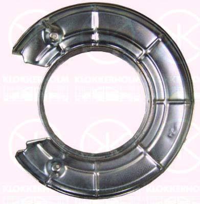 Splash Guard, brake disc, Rear Axle, Diameter 1/Diameter 2 [mm]: 308/158, Zinc-coated, 90495086 (OPEL), 90495087 (OPEL), 05 46 021 (OPEL), 05 46 022 (OPEL), 32019425 (SAAB)