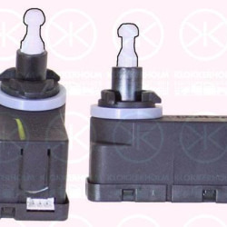 Actuator, headlight levelling, for vehicles without xenon light, Valeo type, Electric, 12 07 203 (OPEL), 12 07 936 (OPEL), 13129840 (OPEL), 5P0 941 295 (SEAT), 93189095 (OPEL)